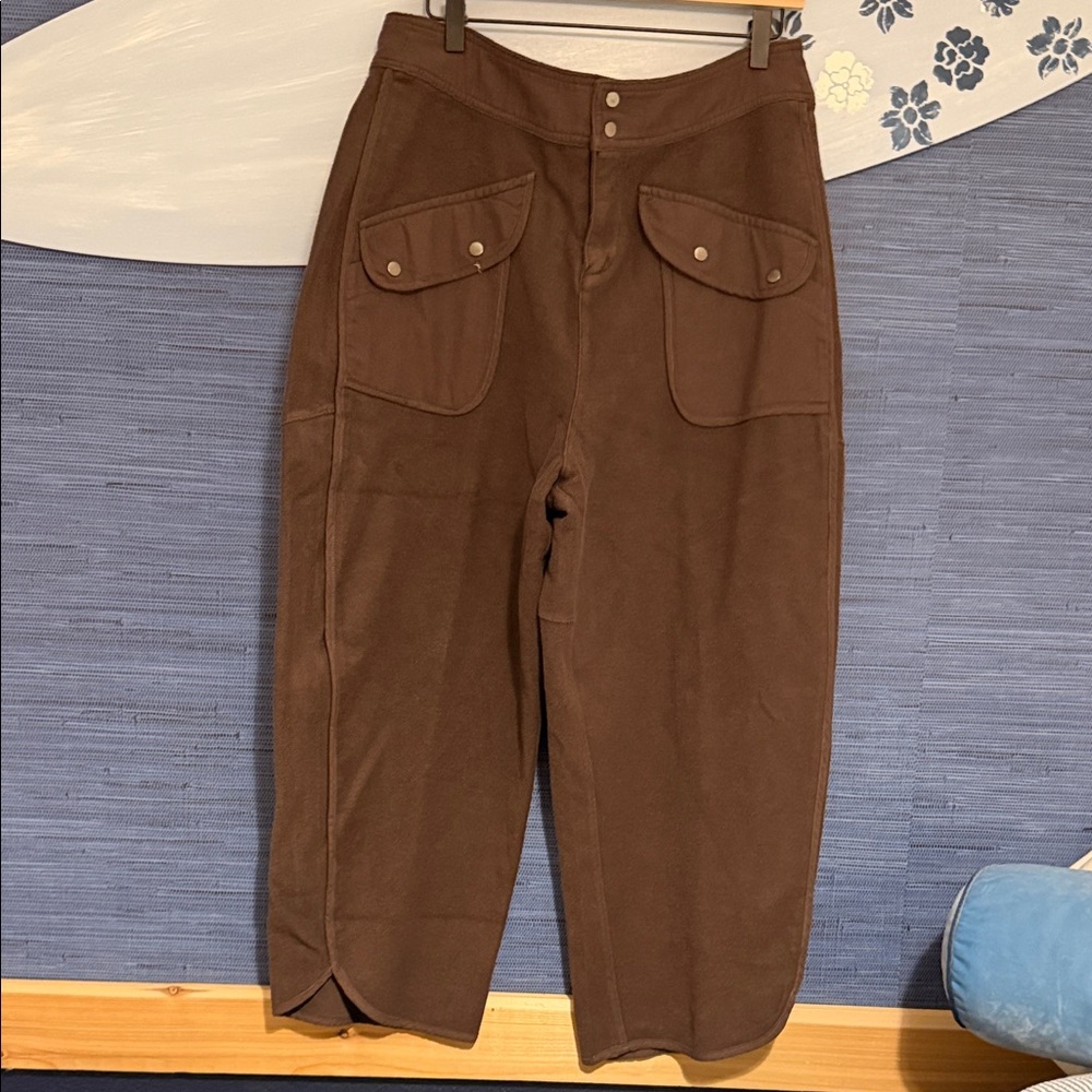BiBi Brown High-Waisted Pants
